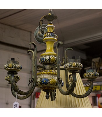 Floral Ceramic Chandelier